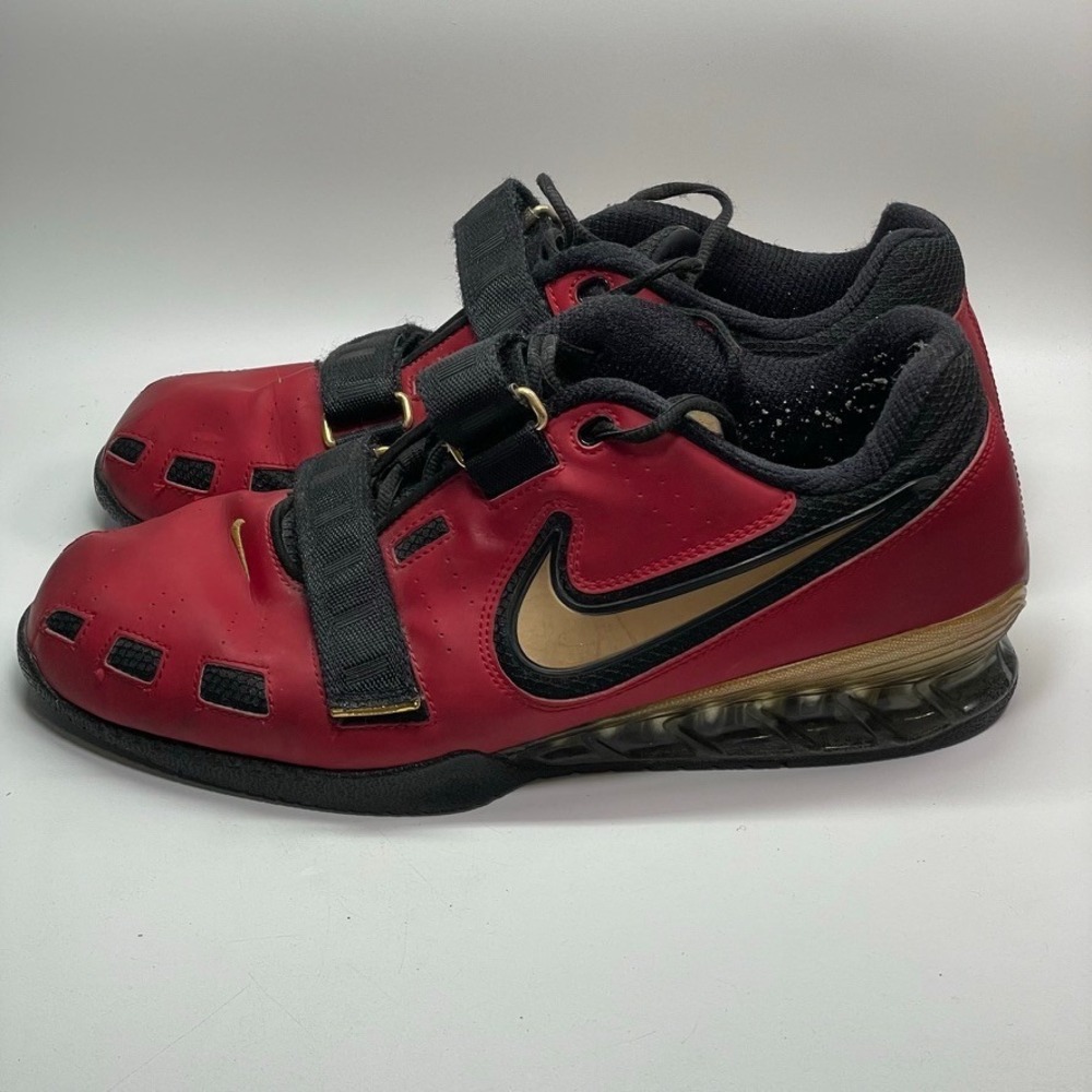 Nike Romaleos 2 Men's Weightlifting Shoes, Size 12.5 Red/Gold/Black - Picture 3 of 8